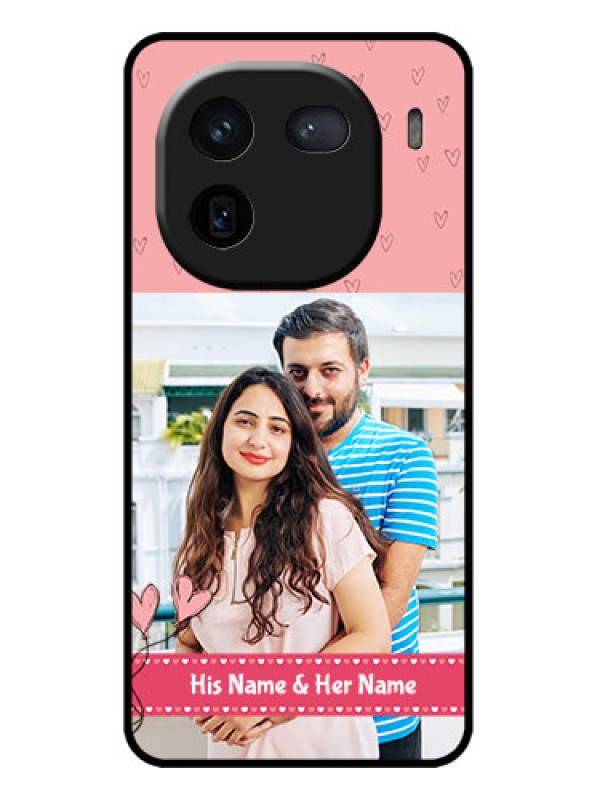 Custom iQOO 12 5G Custom Metal Phone CaseLove Design Peach Color