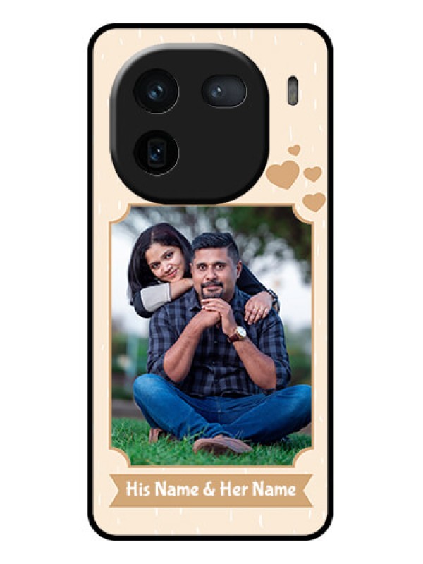 Custom iQOO 12 5G Custom Metal Phone CaseWith Confetti Love Design