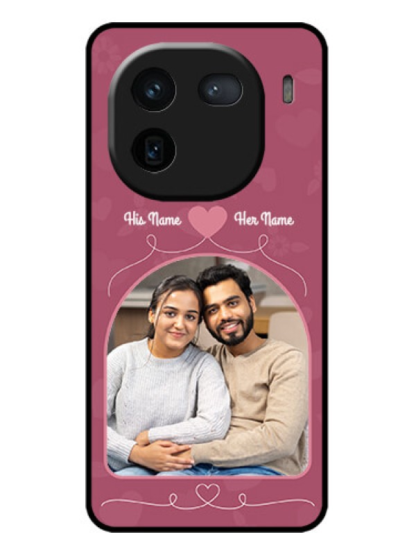 Custom iQOO 12 5G Custom Metal Phone CaseLove Floral Design