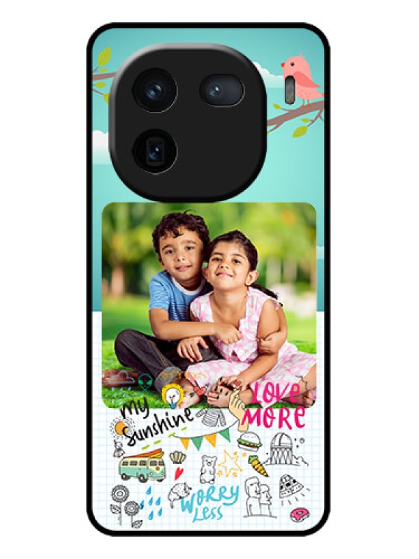 Custom iQOO 12 5G Custom Metal Phone CaseDoodle Love Design