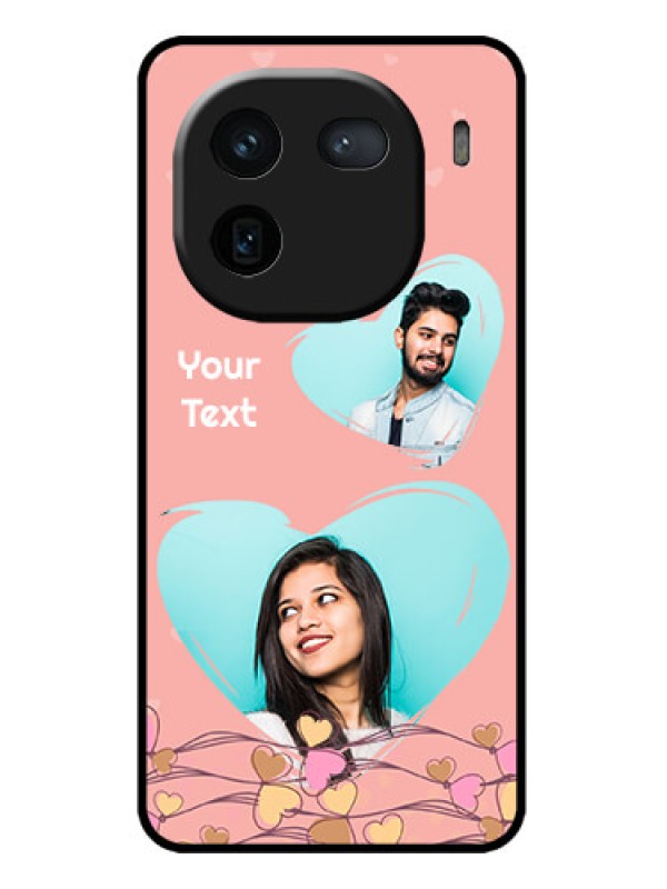 Custom iQOO 12 5G Custom Metal Phone CaseLove Doodle Design