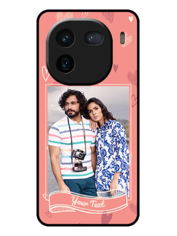 Custom iQOO 12 5G Custom Metal Phone CaseLove Doodle Art Design