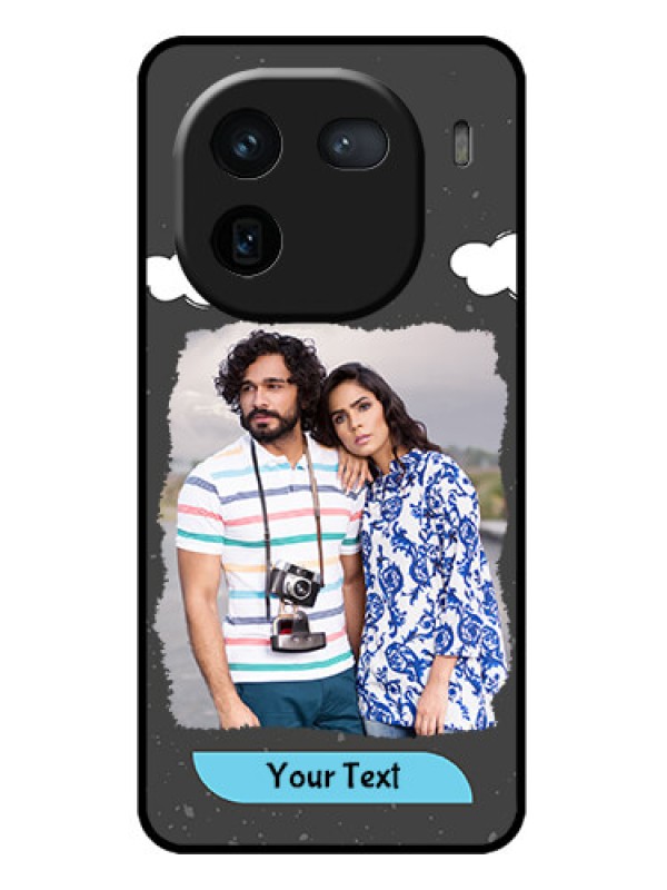 Custom iQOO 12 5G Custom Metal Phone CaseSplashes With Love Doodles Design