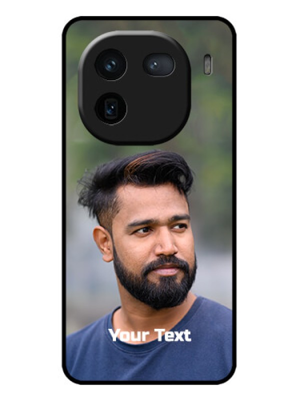 Custom iQOO 12 5G Custom Metal Phone CasePhoto With Text Design