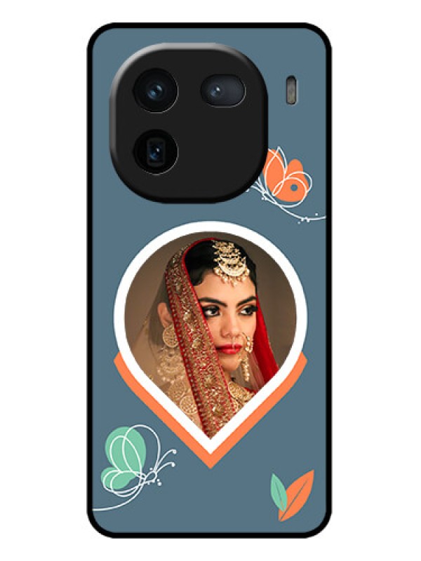 Custom iQOO 12 5G Custom Metal Phone CaseDroplet Butterflies Design