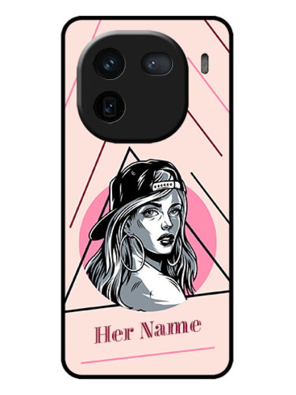 Custom iQOO 12 5G Custom Metal Phone CaseRockstar Girl Design