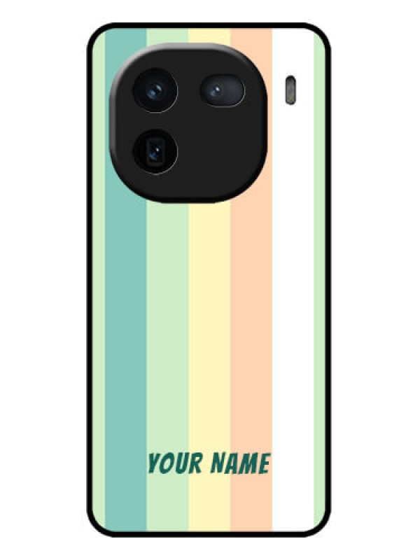 Custom iQOO 12 5G Custom Metal Phone CaseMulti - Colour Stripes Design