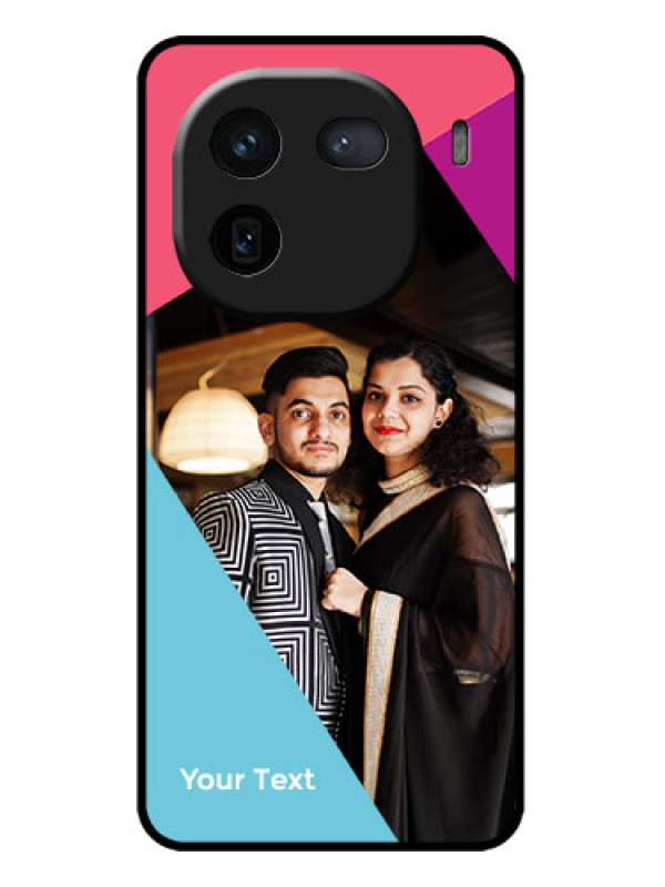 Custom iQOO 12 5G Custom Metal Phone CaseStacked Triple Colour Design