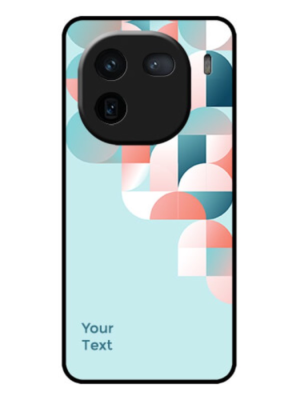 Custom iQOO 12 5G Custom Metal Phone CaseStylish Semi - Circle Pattern Design