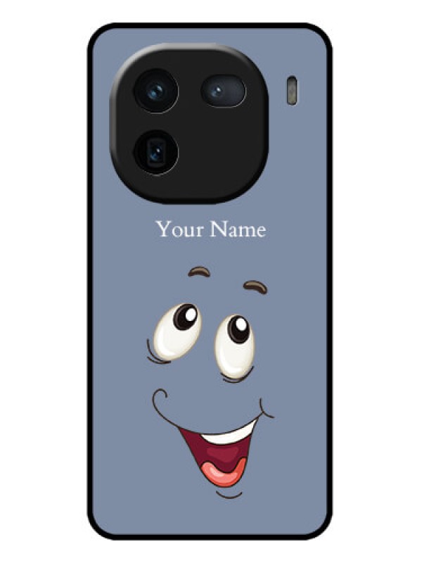 Custom iQOO 12 5G Custom Metal Phone CaseLaughing Cartoon Face Design