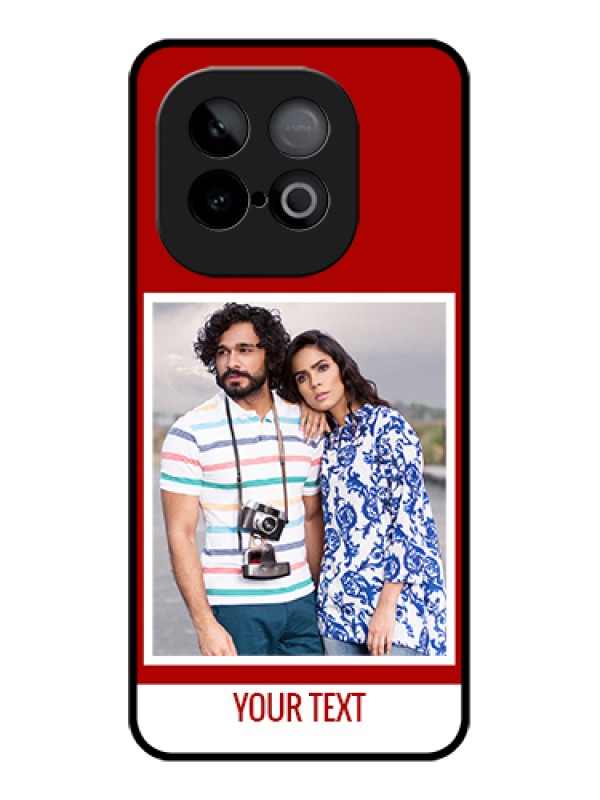 Custom iQOO Neo 10 5G Custom Metal Phone Case - Red Color Design