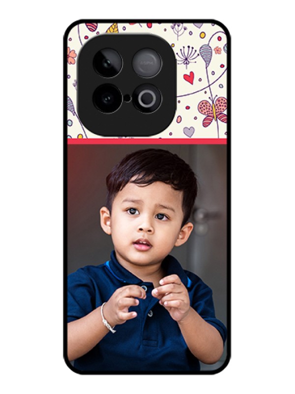 Custom iQOO Neo 10 5G Custom Metal Phone Case - Premium Floral Design