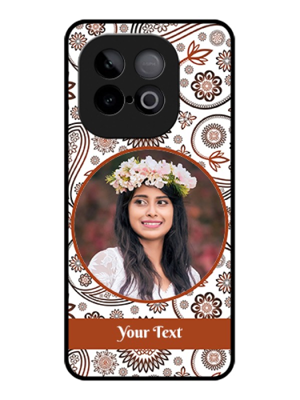 Custom iQOO Neo 10 5G Custom Metal Phone Case - Abstract Flower Design
