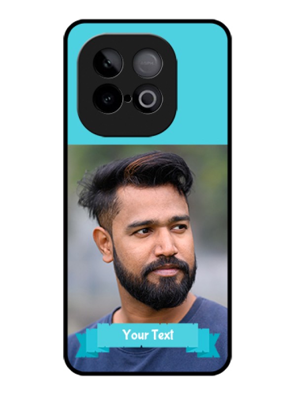 Custom iQOO Neo 10 5G Custom Metal Phone Case - Blue Color Design