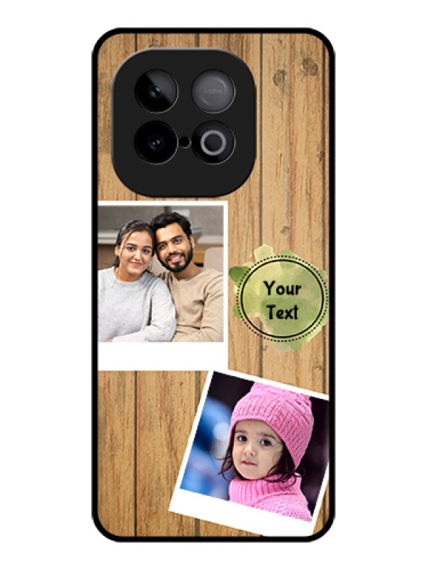 Custom iQOO Neo 10 5G Custom Metal Phone Case - Wooden Texture Design
