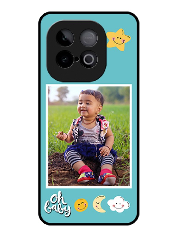 Custom iQOO Neo 10 5G Custom Metal Phone Case - Smiley Kids Stars Design
