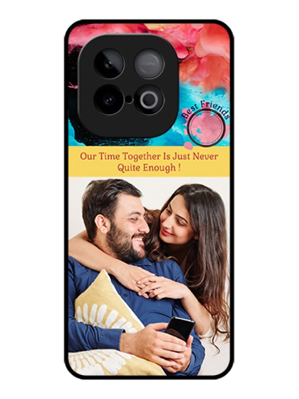Custom iQOO Neo 10 5G Custom Metal Phone Case - Quote With Acrylic Painting Design