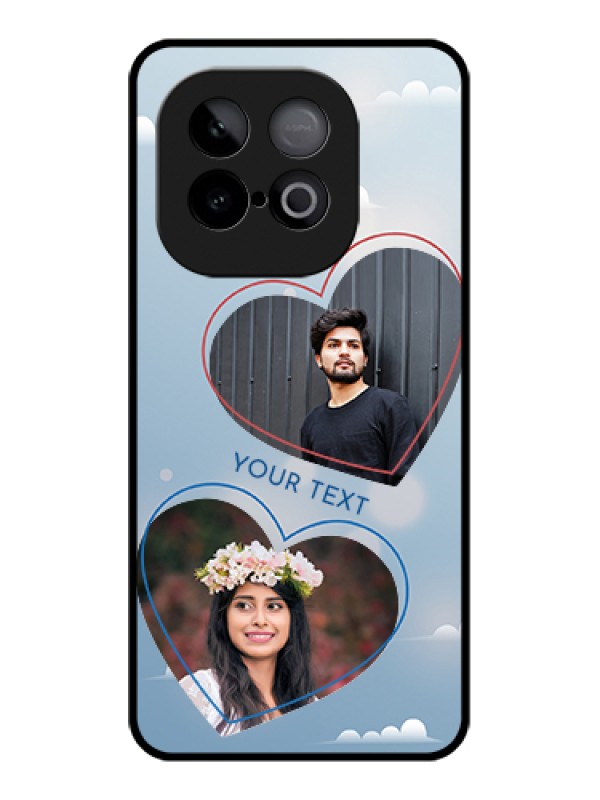 Custom iQOO Neo 10 5G Custom Metal Phone Case - Blue Color Couple Design