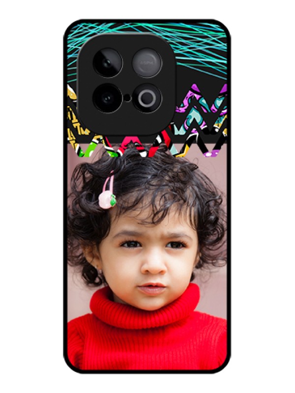 Custom iQOO Neo 10 5G Custom Metal Phone Case - Neon Abstract Design