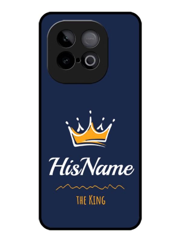 Custom iQOO Neo 10 5G Custom Metal Phone Case - King With Name Design
