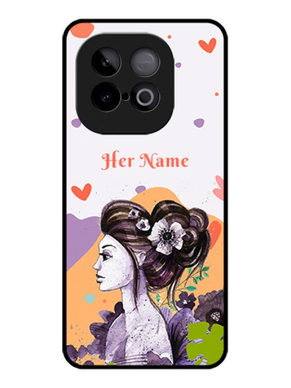 Custom iQOO Neo 10 5G Custom Metal Phone Case - Woman And Nature Design