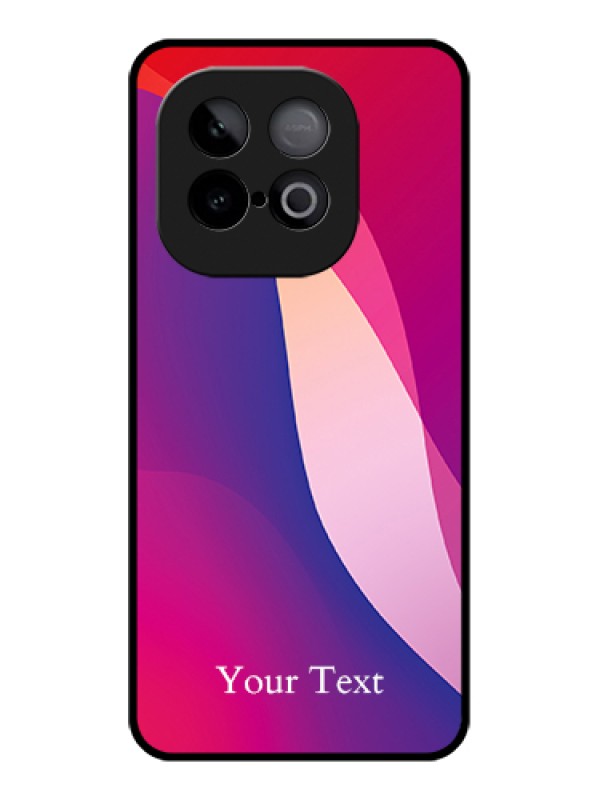 Custom iQOO Neo 10 5G Custom Metal Phone Case - Digital Abstract Overlap Design