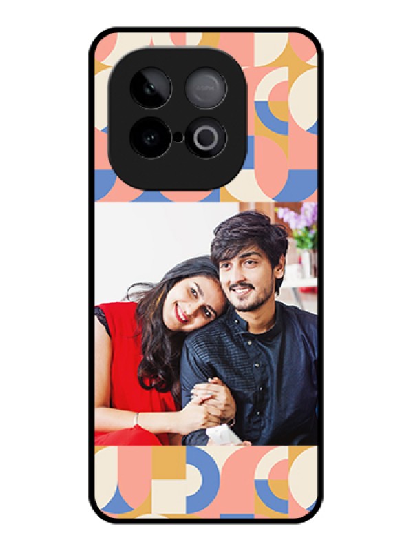 Custom iQOO Neo 10 5G Custom Metal Phone Case - Semi - Circle Maze Pattern Design