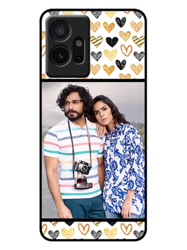 Custom iQOO Z6 5G Custom Metal Phone Case - Love Symbol Design