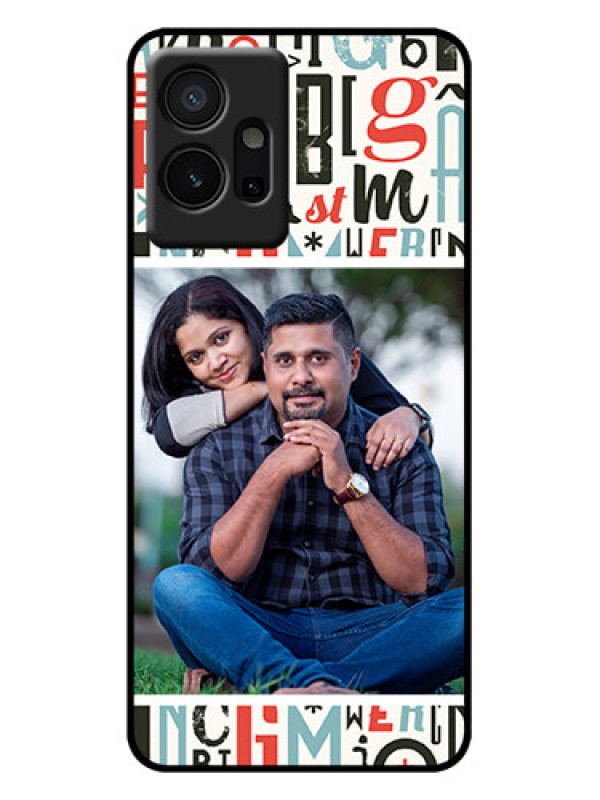 Custom iQOO Z6 5G Custom Metal Phone Case - Alphabet Design
