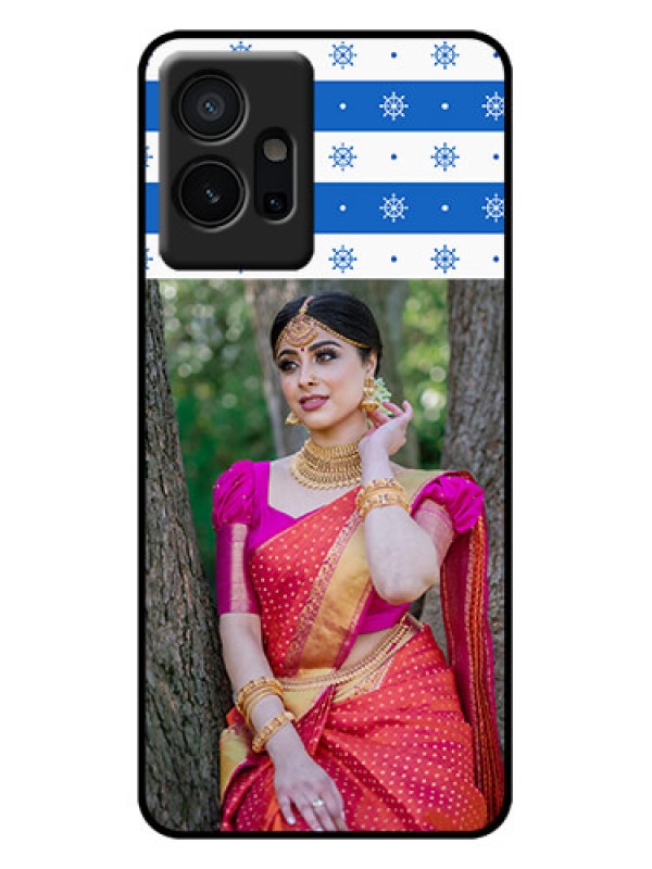 Custom iQOO Z6 5G Custom Metal Phone Case - Snow Pattern Design
