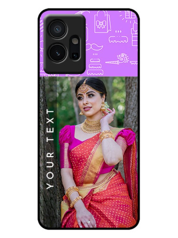 Custom iQOO Z6 5G Custom Metal Phone Case - Birthday Icons Design
