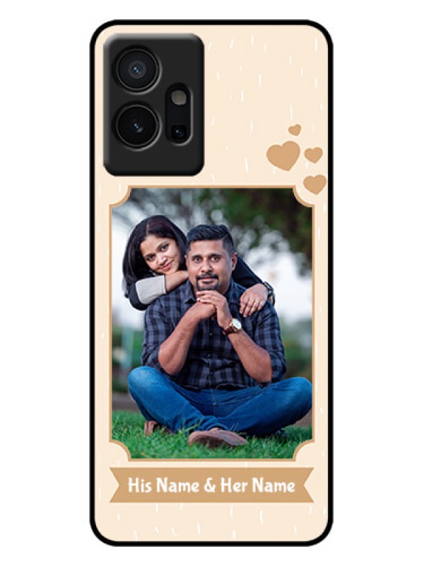 Custom iQOO Z6 5G Custom Metal Phone Case - With Confetti Love Design