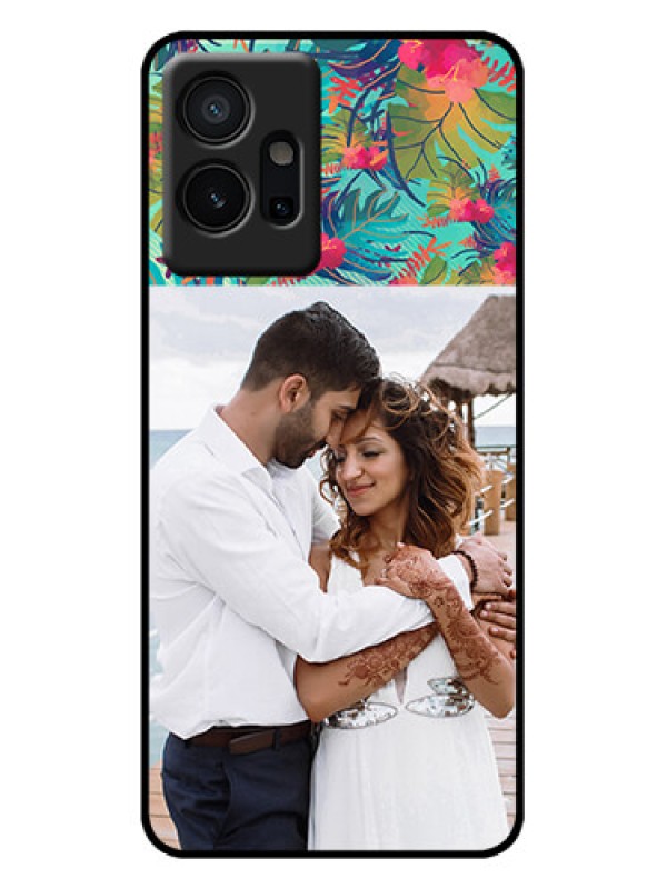 Custom iQOO Z6 5G Custom Metal Phone Case - Watercolor Floral Design