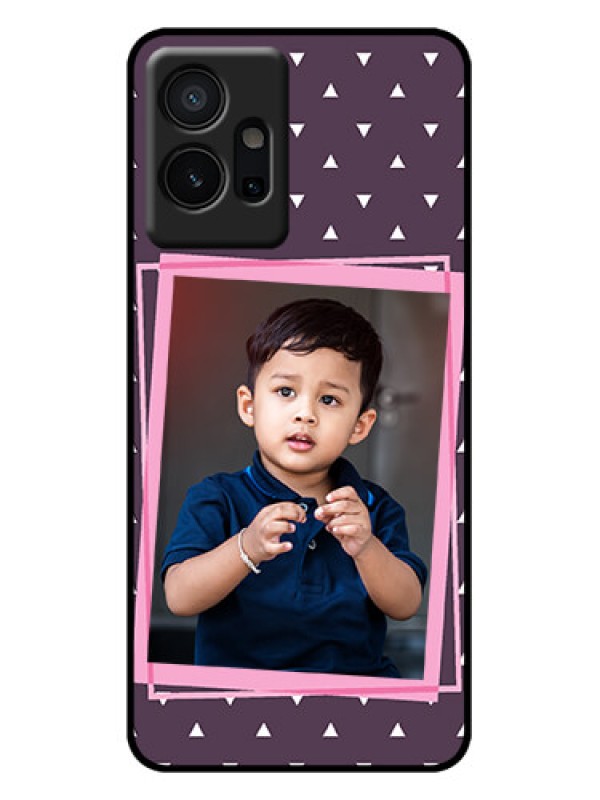Custom iQOO Z6 5G Custom Metal Phone Case - Triangle Pattern Dotted Design
