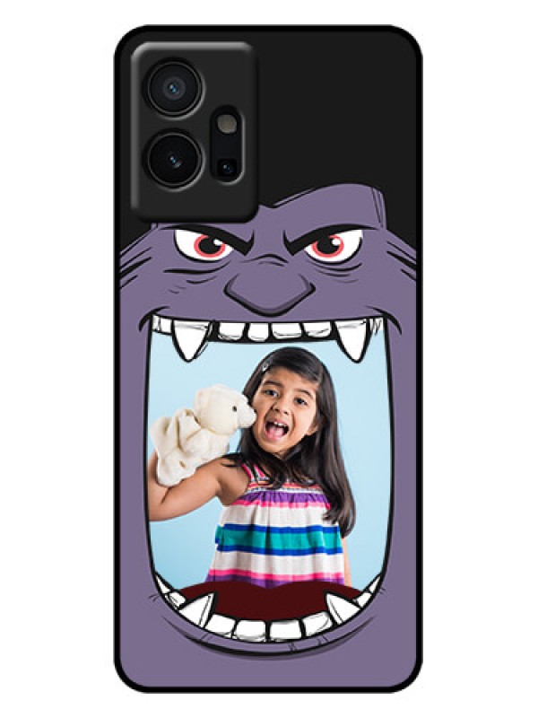Custom iQOO Z6 5G Custom Metal Phone Case - Angry Monster Design