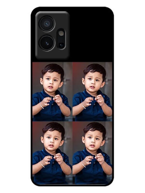 Custom iQOO Z6 5G Custom Metal Phone Case - 4 Image Holder Design