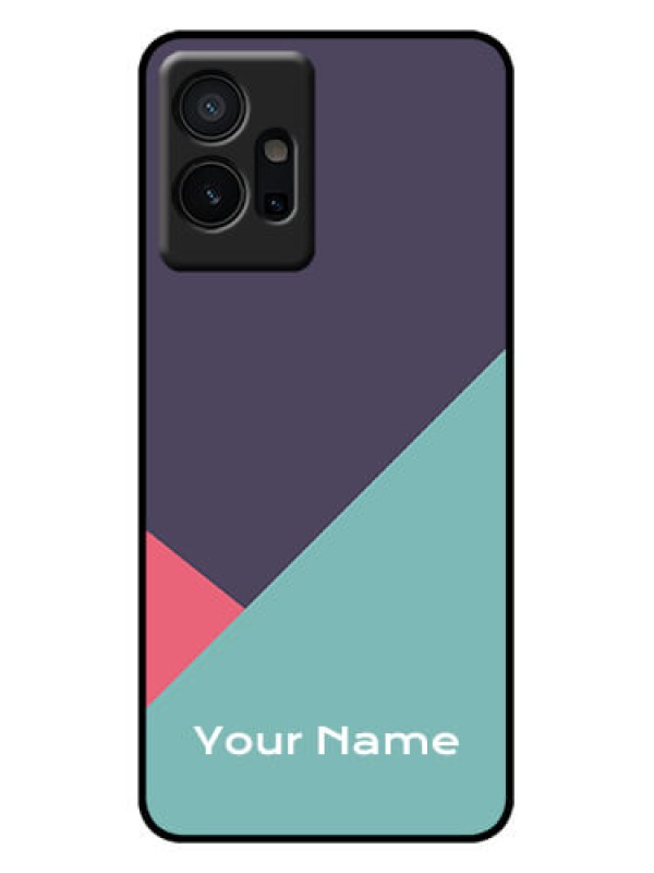 Custom iQOO Z6 5G Custom Metal Phone Case - Tri Color Abstract Design