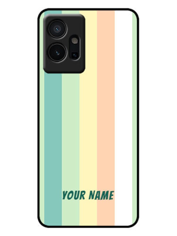 Custom iQOO Z6 5G Custom Metal Phone Case - Multi - Colour Stripes Design