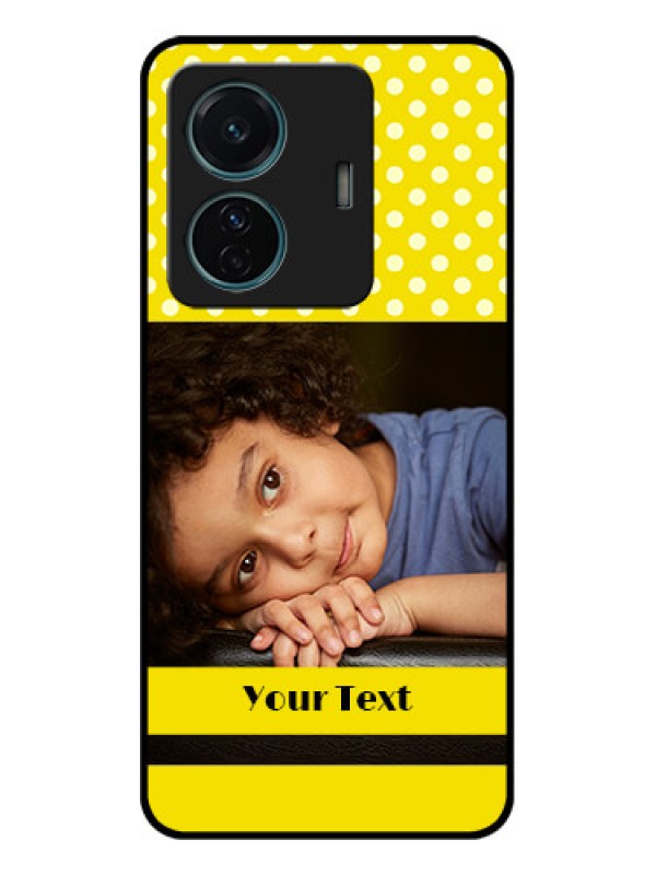 Custom iQOO Z6 Pro 5G Custom Metal Phone Case - Bright Yellow Case Design