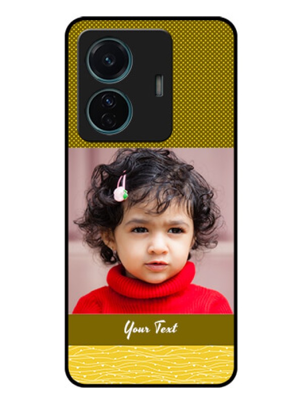 Custom iQOO Z6 Pro 5G Custom Metal Phone Case - Simple Green Color Design