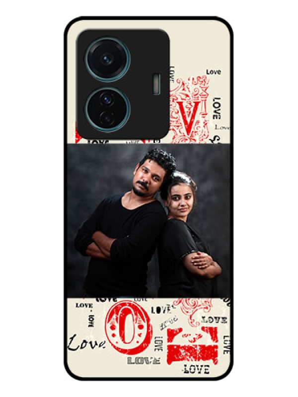 Custom iQOO Z6 Pro 5G Custom Metal Phone Case - Trendy Love Design Case