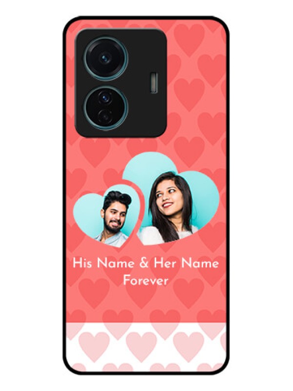 Custom iQOO Z6 Pro 5G Custom Metal Phone Case - Couple Pic Upload Design