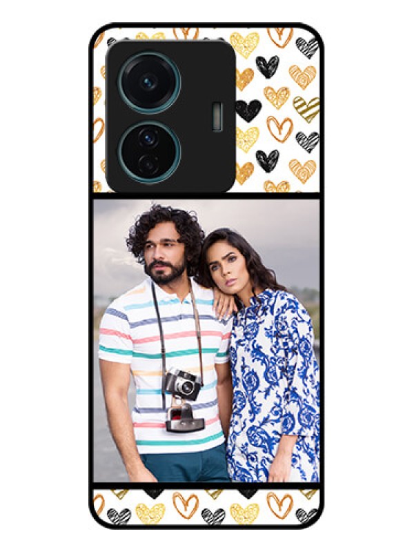 Custom iQOO Z6 Pro 5G Custom Metal Phone Case - Love Symbol Design