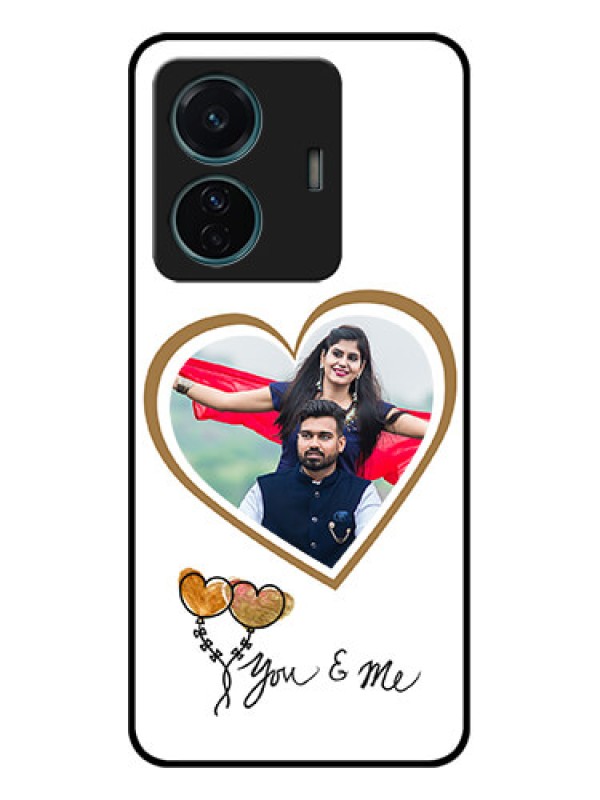 Custom iQOO Z6 Pro 5G Custom Metal Phone Case - You and Me Design