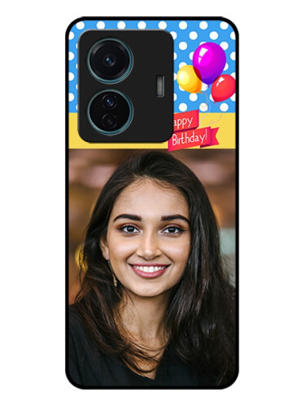 Custom iQOO Z6 Pro 5G Custom Metal Phone Case - Happy Birthday Design