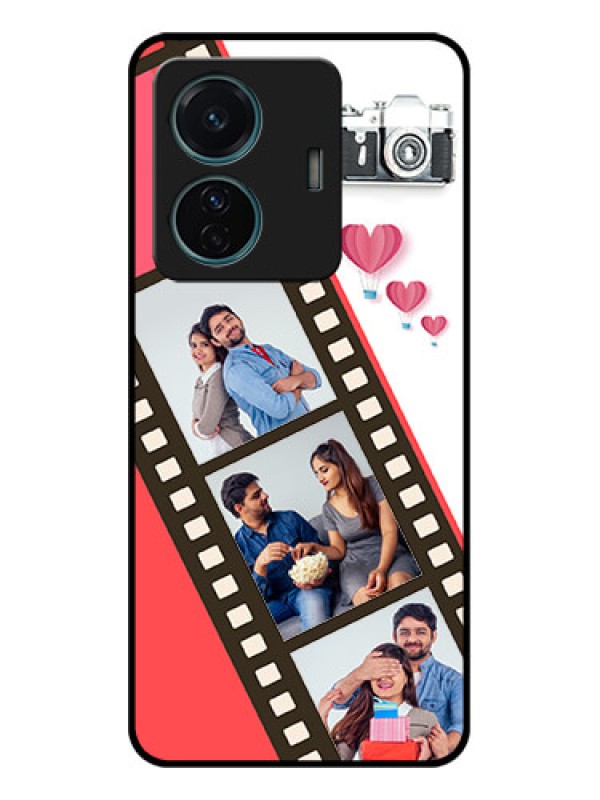 Custom iQOO Z6 Pro 5G Custom Metal Phone Case - 3 Image Holder With Film Reel