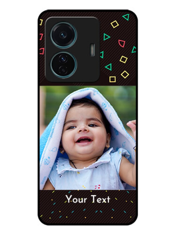 Custom iQOO Z6 Pro 5G Custom Metal Phone Case - With Confetti Birthday Design