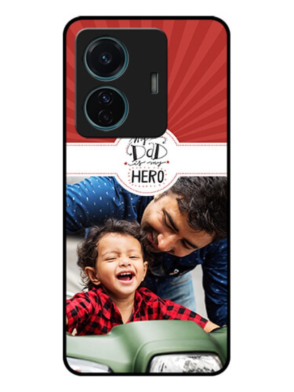 Custom iQOO Z6 Pro 5G Custom Metal Phone Case - My Dad Hero Design