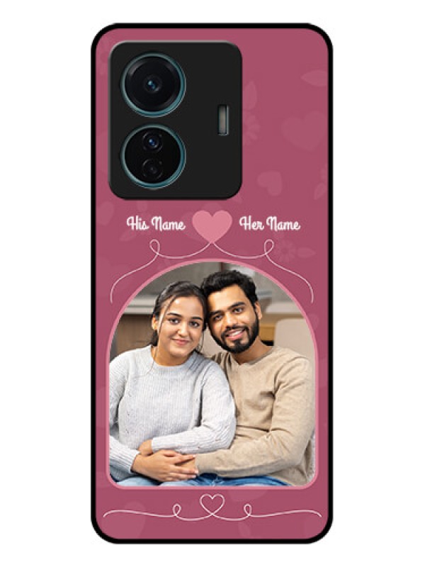 Custom iQOO Z6 Pro 5G Custom Metal Phone Case - Love Floral Design