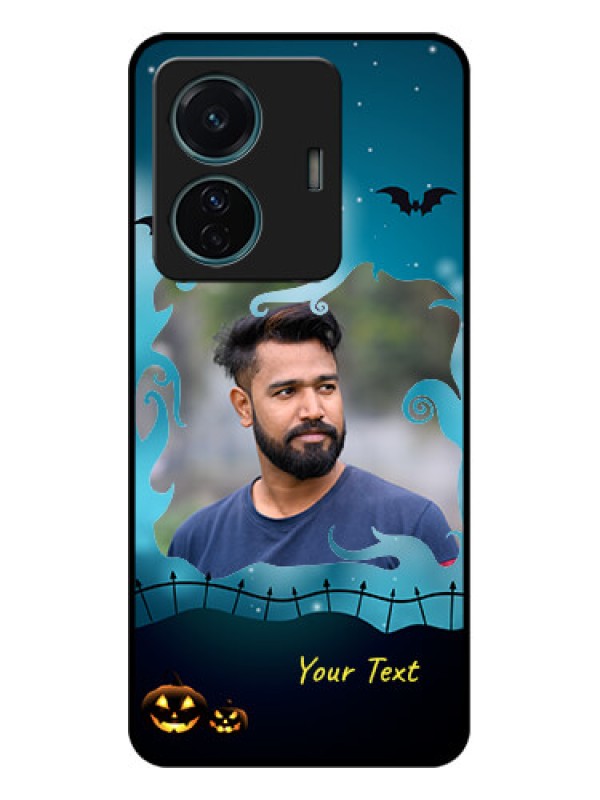 Custom iQOO Z6 Pro 5G Custom Metal Phone Case - Halloween Frame Design